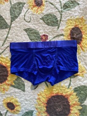 Men’s JOCKMAIL Blue Trunk Briefs with Embossed Waistband